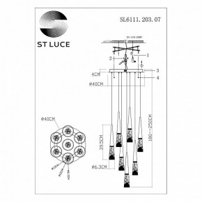 Подвесной светильник ST-Luce Sollen SL6111.203.07 в Полевском - polevskoy.mebel24.online | фото 3