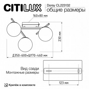 Потолочная люстра Citilux Dorsy CL223132 в Полевском - polevskoy.mebel24.online | фото 12
