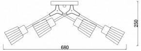 Потолочная люстра Escada Felicia 1137/6P в Полевском - polevskoy.mebel24.online | фото 3