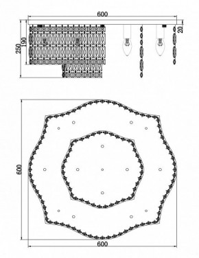 Потолочная люстра Maytoni Dune DIA005CL-10CH в Полевском - polevskoy.mebel24.online | фото 2