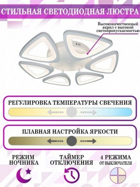 Потолочная люстра Natali Kovaltseva Smart home LED LAMPS 81216 в Полевском - polevskoy.mebel24.online | фото 5