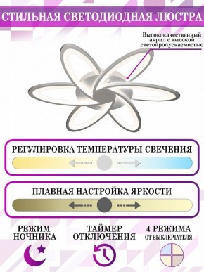Потолочная люстра Natali Kovaltseva Smart home LED LAMPS 81217 в Полевском - polevskoy.mebel24.online | фото 5