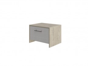 PROxSON Тумба Varna (ЛДСП+ткань Бунратти/Savana Milk (молочный)) 51x40 в Полевском - polevskoy.mebel24.online | фото