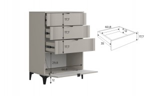 РИЧ Гостиная (модульная) кашемир в Полевском - polevskoy.mebel24.online | фото 6