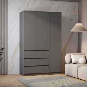 Шкаф 3-х створчатый Симпл ШК-08 (графит) в Полевском - polevskoy.mebel24.online | фото 3