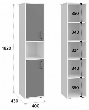 Шкаф для белья Оскар в Полевском - polevskoy.mebel24.online | фото 3