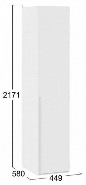 Шкаф для белья Порто СМ-393.07.001 в Полевском - polevskoy.mebel24.online | фото 4
