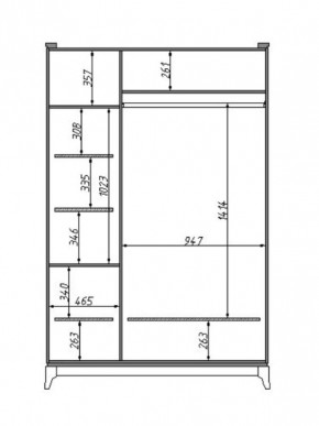 Шкаф для одежды Сабрина (ММ-302-01/03) с зеркалом в Полевском - polevskoy.mebel24.online | фото