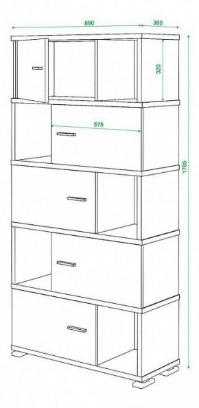 Шкаф комбинированный Домино СБ-30/5 в Полевском - polevskoy.mebel24.online | фото 3