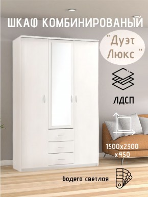 Шкаф комбинированный Дуэт Люкс с зеркалом в Полевском - polevskoy.mebel24.online | фото 7