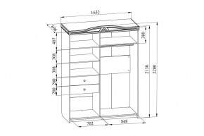 Шкаф-купе Ассоль плюс АС-20 в Полевском - polevskoy.mebel24.online | фото 4