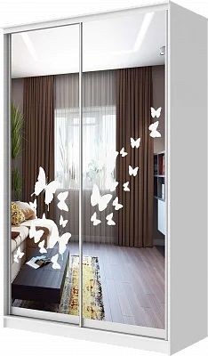 Шкаф-купе ХИТ 24-14-66 БАБОЧКИ в Полевском - polevskoy.mebel24.online | фото