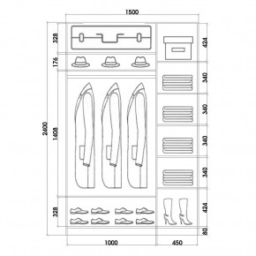 Шкаф-купе ХИТ 24-15-77 (620) в Полевском - polevskoy.mebel24.online | фото 4