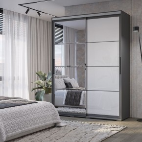 Шкаф-купе Крафт-6 1.6 м ШКК-06 (графит) в Полевском - polevskoy.mebel24.online | фото