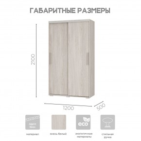 Шкаф-купе ШКК-11 (ясень белый) в Полевском - polevskoy.mebel24.online | фото 7