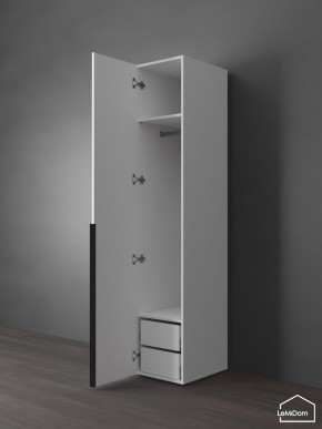 Шкаф Linnea MHR-1-3 2050х400х510 (Белый-М 11.1.1) в Полевском - polevskoy.mebel24.online | фото 5