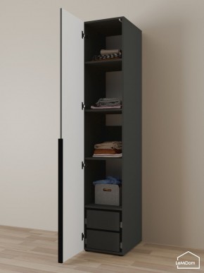 Шкаф Linnea MHR-1-4 2050х400х510 (Графит-М 11.1.25) в Полевском - polevskoy.mebel24.online | фото 5