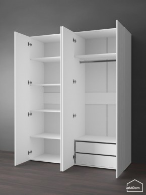 Шкаф Linnea MHR-4PO-2 2050х1600х510 (Белый-М 11.1.1) в Полевском - polevskoy.mebel24.online | фото 5