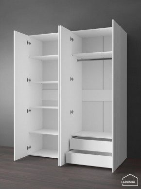 Шкаф Linnea MHR-4PO-2 2050х1600х510 (Белый-М 11.1.1) в Полевском - polevskoy.mebel24.online | фото 6