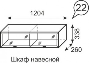 Шкаф навесной Венеция 22 бодега в Полевском - polevskoy.mebel24.online | фото 1