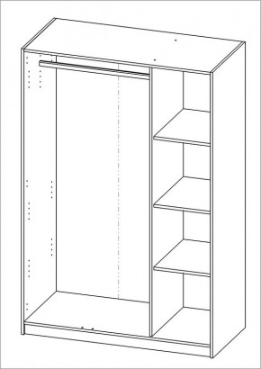 Шкаф ОРИОН трехдверный, цвет Дуб Венге в Полевском - polevskoy.mebel24.online | фото 3