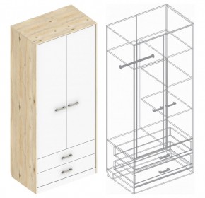 Шкаф "Милана" 2-х створчатый с 2 ящиками в Полевском - polevskoy.mebel24.online | фото 3