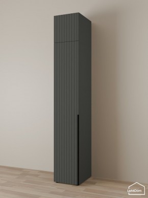 Шкаф с антресолью Linnea MHR-1A-1 2450х400х510 (Графит-М 11.1.25) в Полевском - polevskoy.mebel24.online | фото