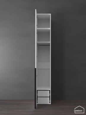 Шкаф с антресолью Linnea MHR-1A-3 2450х400х510 (Белый-М 11.1.1) в Полевском - polevskoy.mebel24.online | фото 5