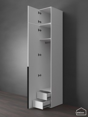 Шкаф с антресолью Linnea MHR-1A-3 2450х400х510 (Белый-М 11.1.1) в Полевском - polevskoy.mebel24.online | фото 6