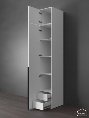 Шкаф с антресолью Linnea MHR-1A-4 2450х400х510 (Белый-М 11.1.2) в Полевском - polevskoy.mebel24.online | фото 5