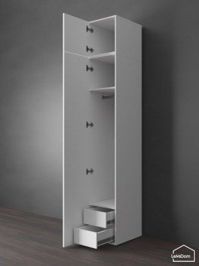 Шкаф с антресолью Linnea MHR-1POA-3 2450х400х510 (Белый-М 11.1.1) в Полевском - polevskoy.mebel24.online | фото 6