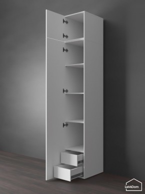 Шкаф с антресолью Linnea MHR-1POA-4 2450х400х510 (Белый-М 11.1.1) в Полевском - polevskoy.mebel24.online | фото 5