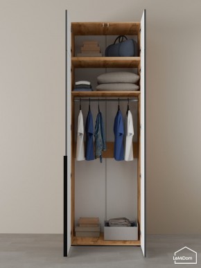 Шкаф с антресолью Linnea MHR-2A-1 2450х800х510 (ДВ-М 11.1.25) в Полевском - polevskoy.mebel24.online | фото 4