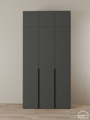 Шкаф с антресолью Linnea MHR-3A-1 2450х1200х510 (Графит-М 11.1.25) в Полевском - polevskoy.mebel24.online | фото
