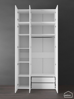 Шкаф с антресолью Linnea MHR-3POA-2 2450х1200х510 (Белый-М 11.1.2) в Полевском - polevskoy.mebel24.online | фото 6