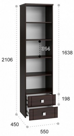 Шкаф-витрина Изабель ИЗ-63К со стеклом в Полевском - polevskoy.mebel24.online | фото 3