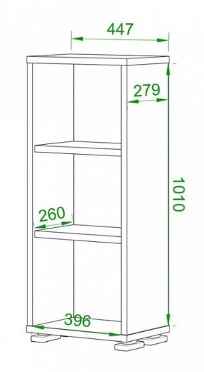 Стеллаж Домино нельсон ПУ-10-1 в Полевском - polevskoy.mebel24.online | фото 2