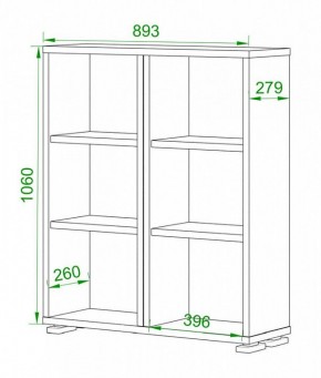 Стеллаж Домино нельсон ПУ-50-1 в Полевском - polevskoy.mebel24.online | фото 2