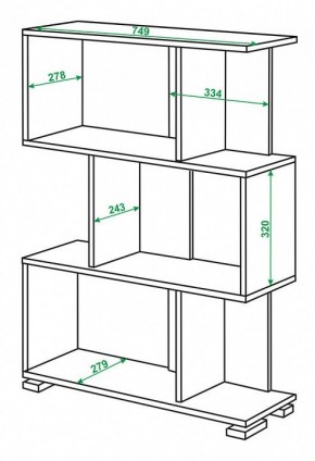 Стеллаж Домино нельсон СЛ-5-3 в Полевском - polevskoy.mebel24.online | фото 2