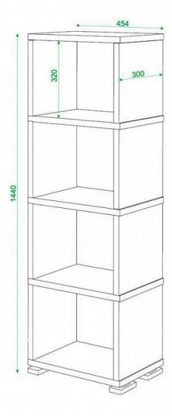 Стеллаж Домино СБ-15/4 в Полевском - polevskoy.mebel24.online | фото 3