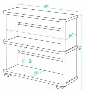 Стеллаж Домино СБ-25/2 в Полевском - polevskoy.mebel24.online | фото 3