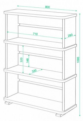 Стеллаж Домино СБ-25/3 в Полевском - polevskoy.mebel24.online | фото 3