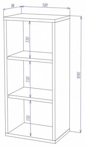 Стеллаж Домино СУ(ш1в1) в Полевском - polevskoy.mebel24.online | фото 2