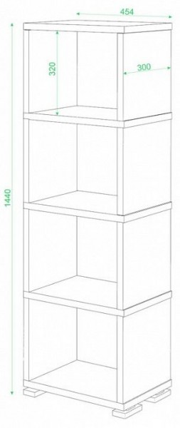 Стеллаж-колонка Домино СБ-15/4 в Полевском - polevskoy.mebel24.online | фото 2