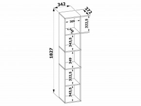 Стеллаж-колонка СТ-9 в Полевском - polevskoy.mebel24.online | фото 3