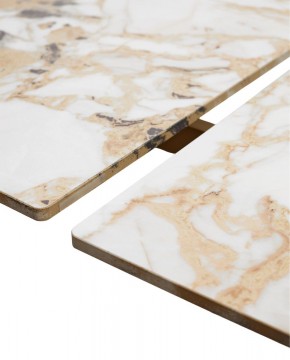 Стол ACERRA NEW 160 GLOSS GRAND JADE SOLID CERAMIC/ каркас цвета шампань, ®DISAUR в Полевском - polevskoy.mebel24.online | фото 8