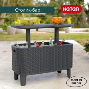 Стол Беви Бар (Bevy Bar Large Cool Bar), графит в Полевском - polevskoy.mebel24.online | фото 1