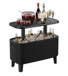 Стол Беви Бар (Bevy Bar Large Cool Bar), графит в Полевском - polevskoy.mebel24.online | фото 3
