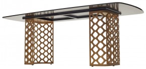 Стол CHIAVARI 220 KL-188 Контрастный мрамор матовый, итальянская керамика / Шампань, ®DISAUR в Полевском - polevskoy.mebel24.online | фото 5