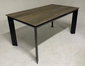 Стол CREMONA 140 KL-61 под дерево, итальянская керамика/ черный каркас, ®DISAUR в Полевском - polevskoy.mebel24.online | фото 2
